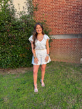 SS Textured Skirt Set