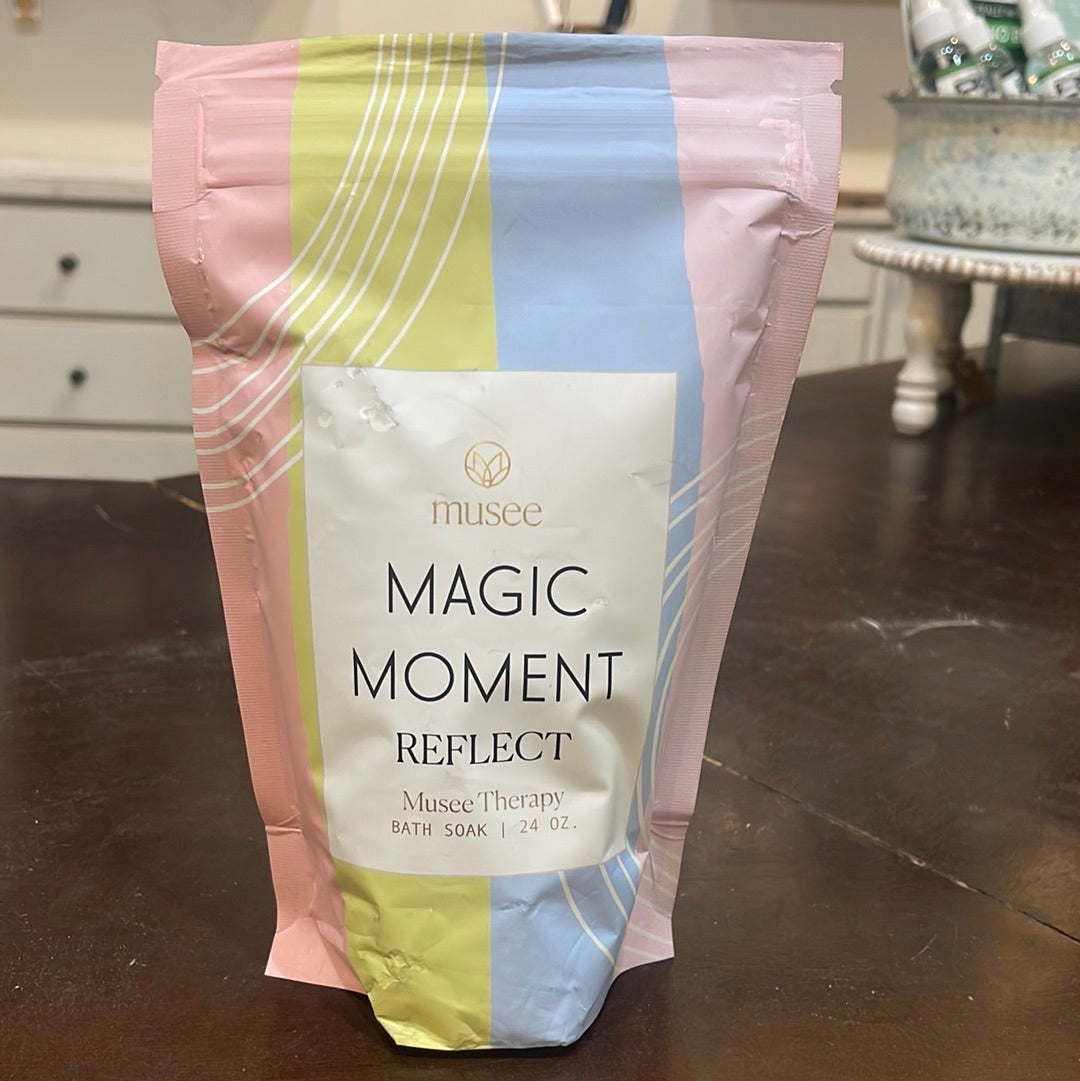 "Magic Moment; Reflect: 24oz Musee bath soak.