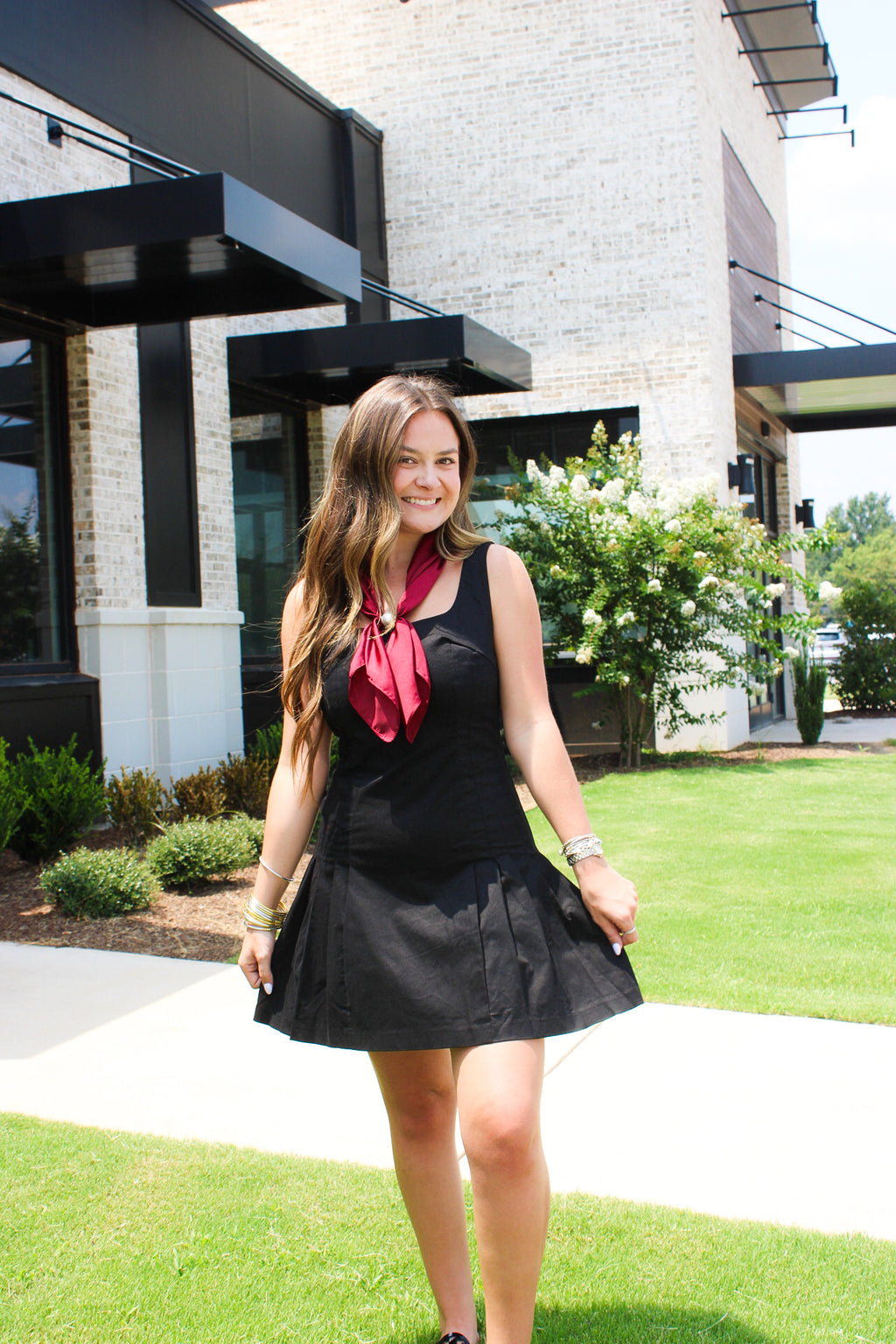 Black Pleated dress