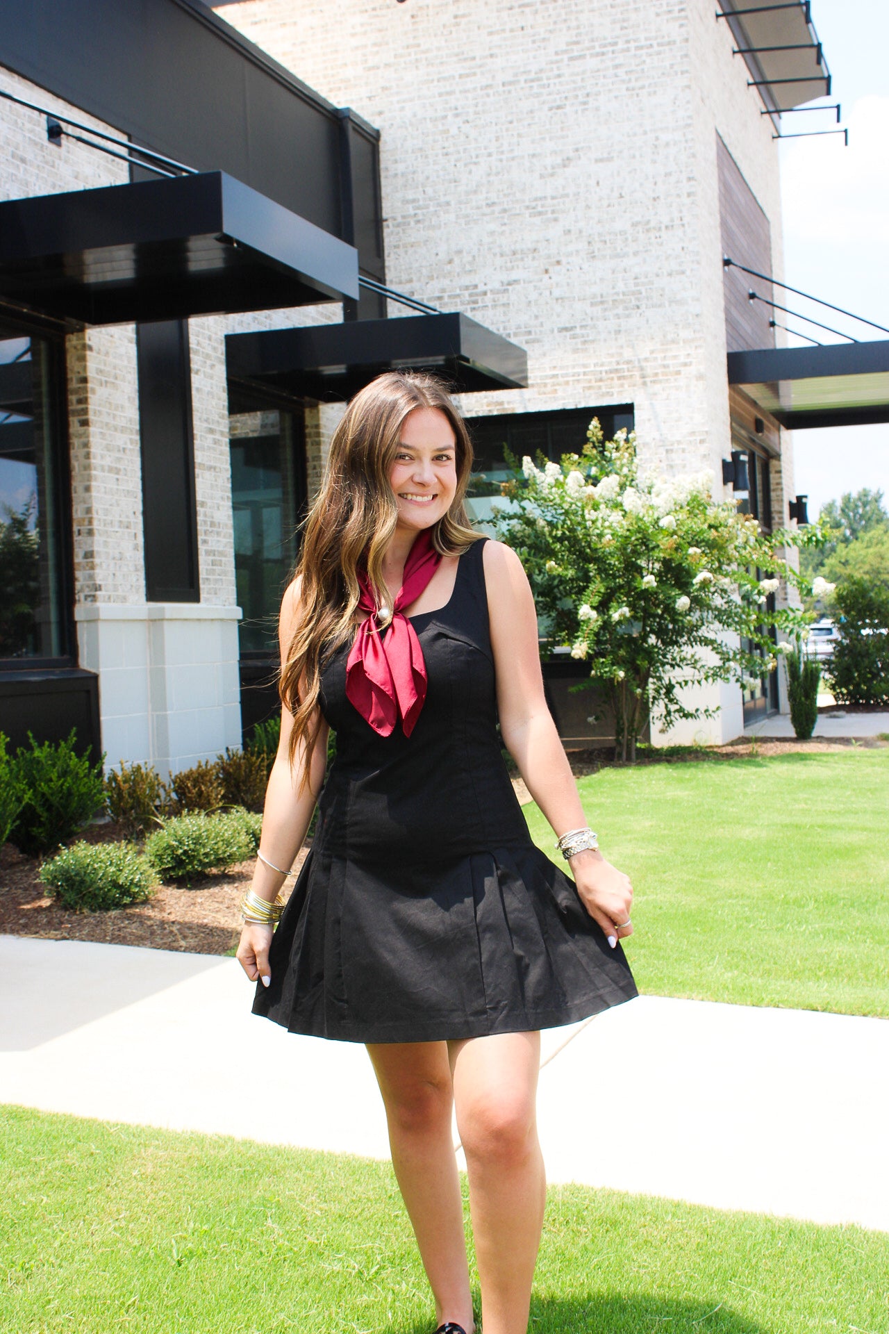 Black Pleated dress