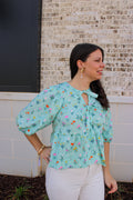 Floral Peplum Blouse