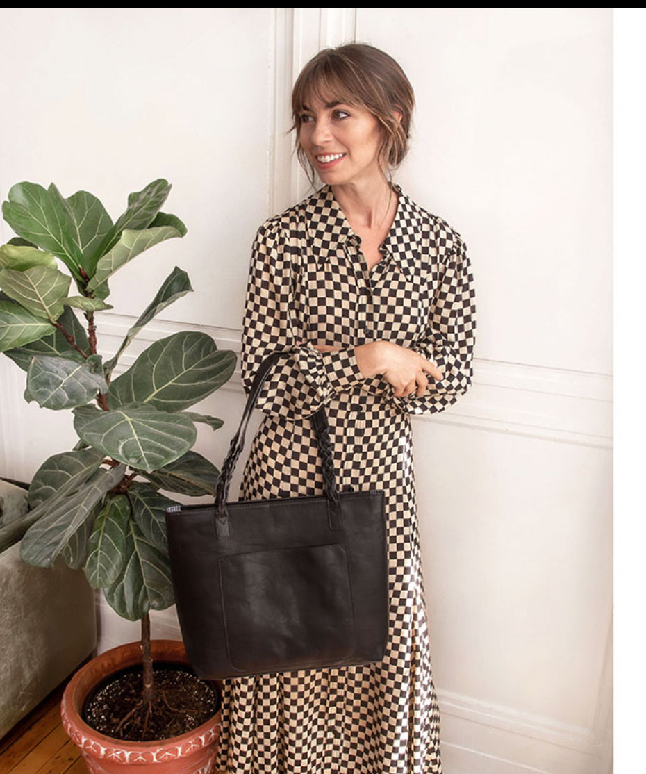 Joy Susan Alex Braided Handle Tote