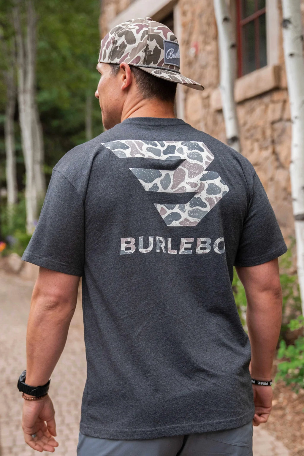 Men’s Burlebo Classic Deer Camo Signature Logo - Ss