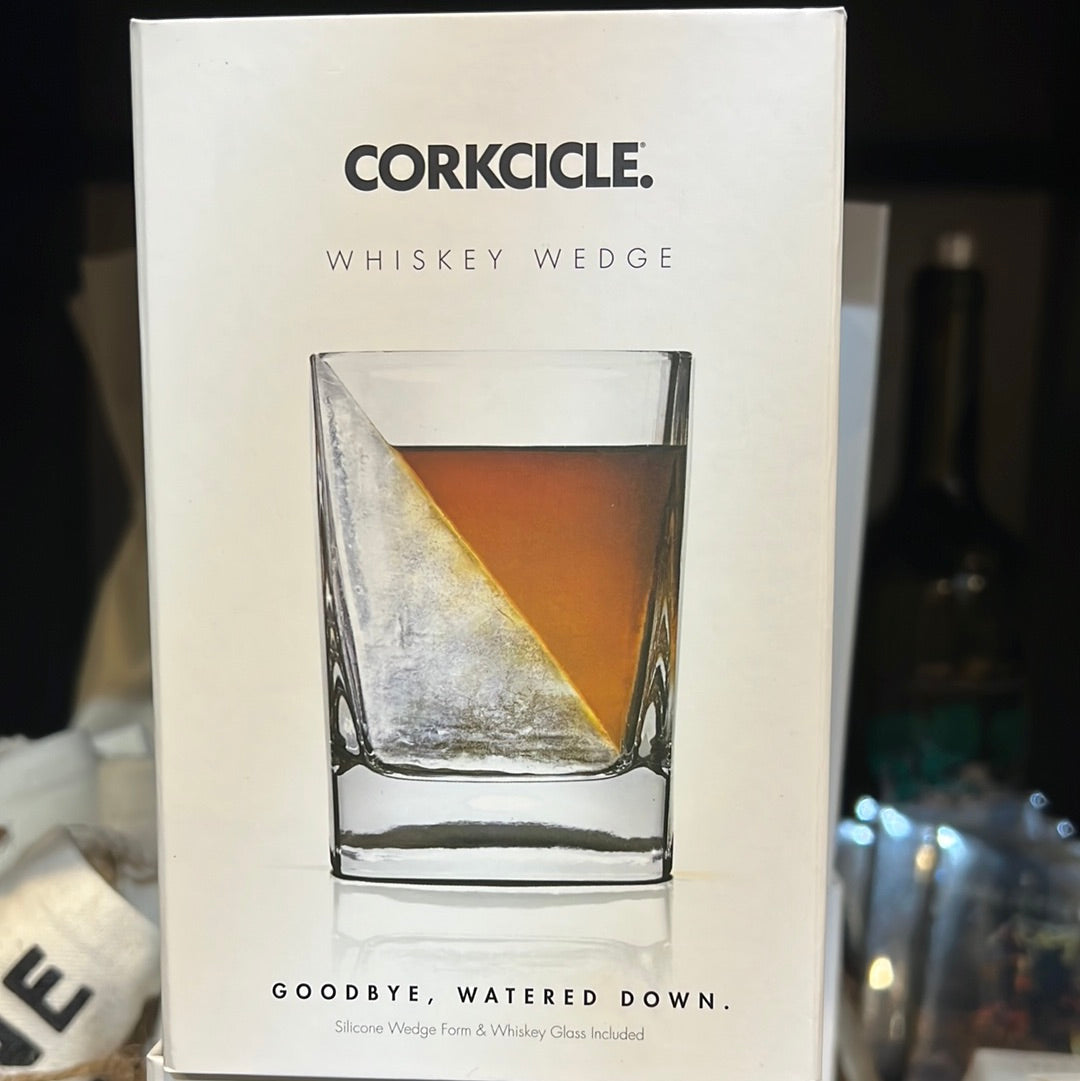 Corkcicle Whiskey Wedge in white packaging.