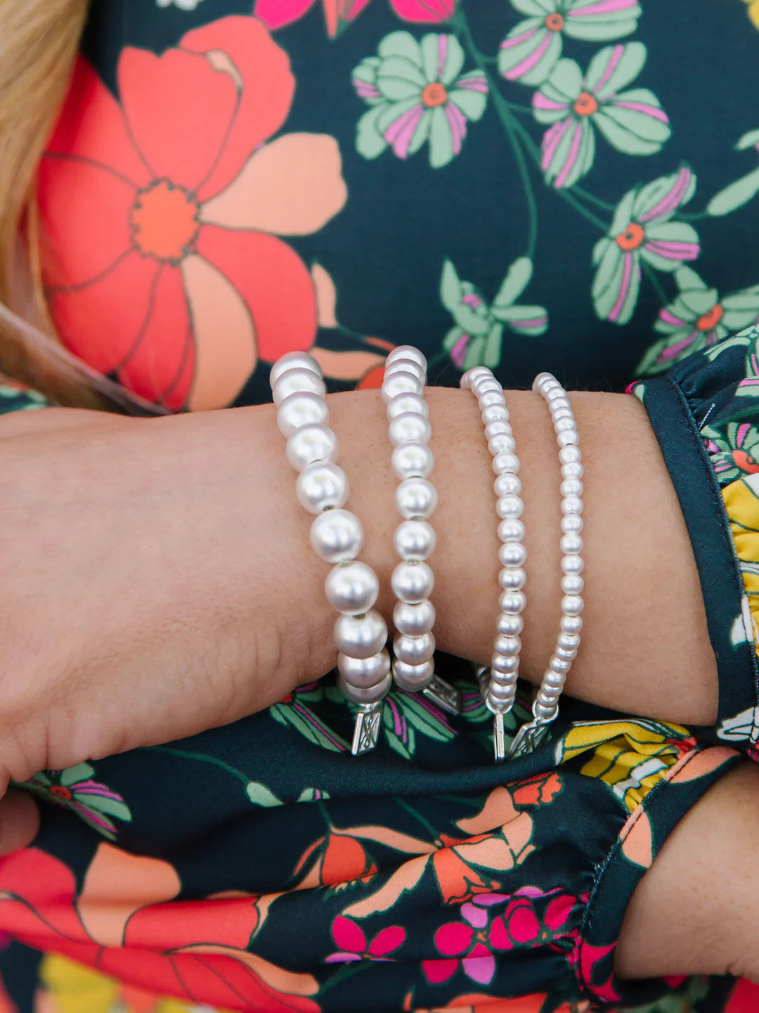 Silver Stretch Bracelets