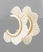 Scalloped Rafia Half Hoop