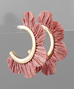 Scalloped Rafia Half Hoop