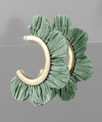 Scalloped Rafia Half Hoop