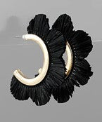 Scalloped Rafia Half Hoop