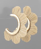 Scalloped Rafia Half Hoop