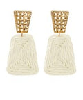 Raffia Trapeziod Earrings