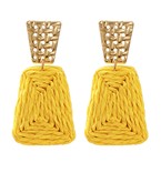 Raffia Trapeziod Earrings