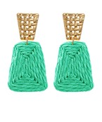 Raffia Trapeziod Earrings