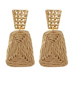 Raffia Trapeziod Earrings