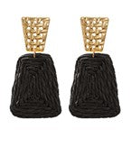 Raffia Trapeziod Earrings