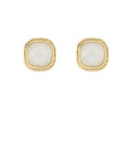 Faceted Acrylic Dome Square Earrings