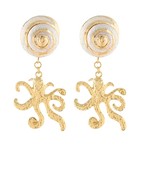 Shell & Octopus Earring