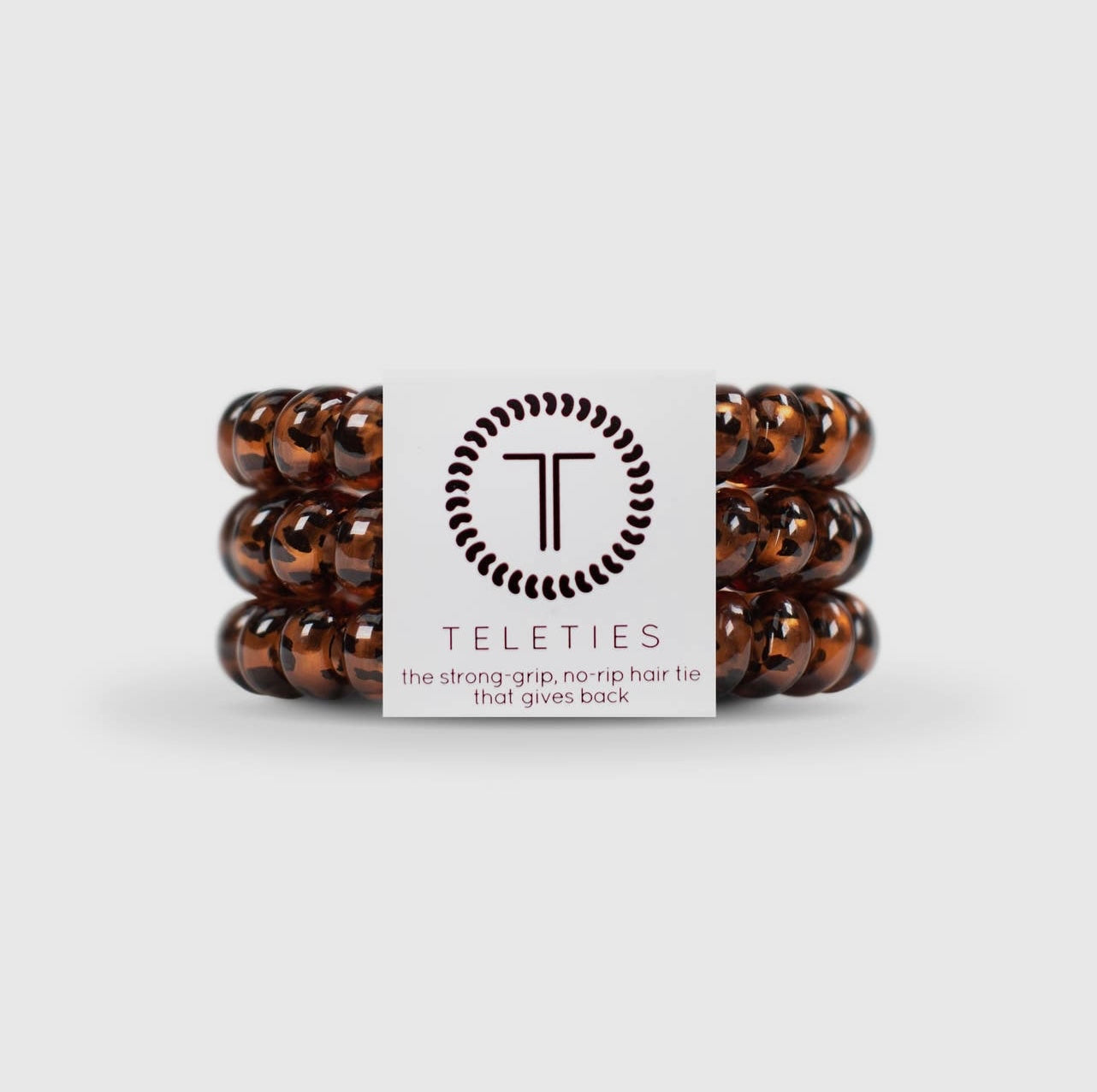 Tortoise teletie hair ties.