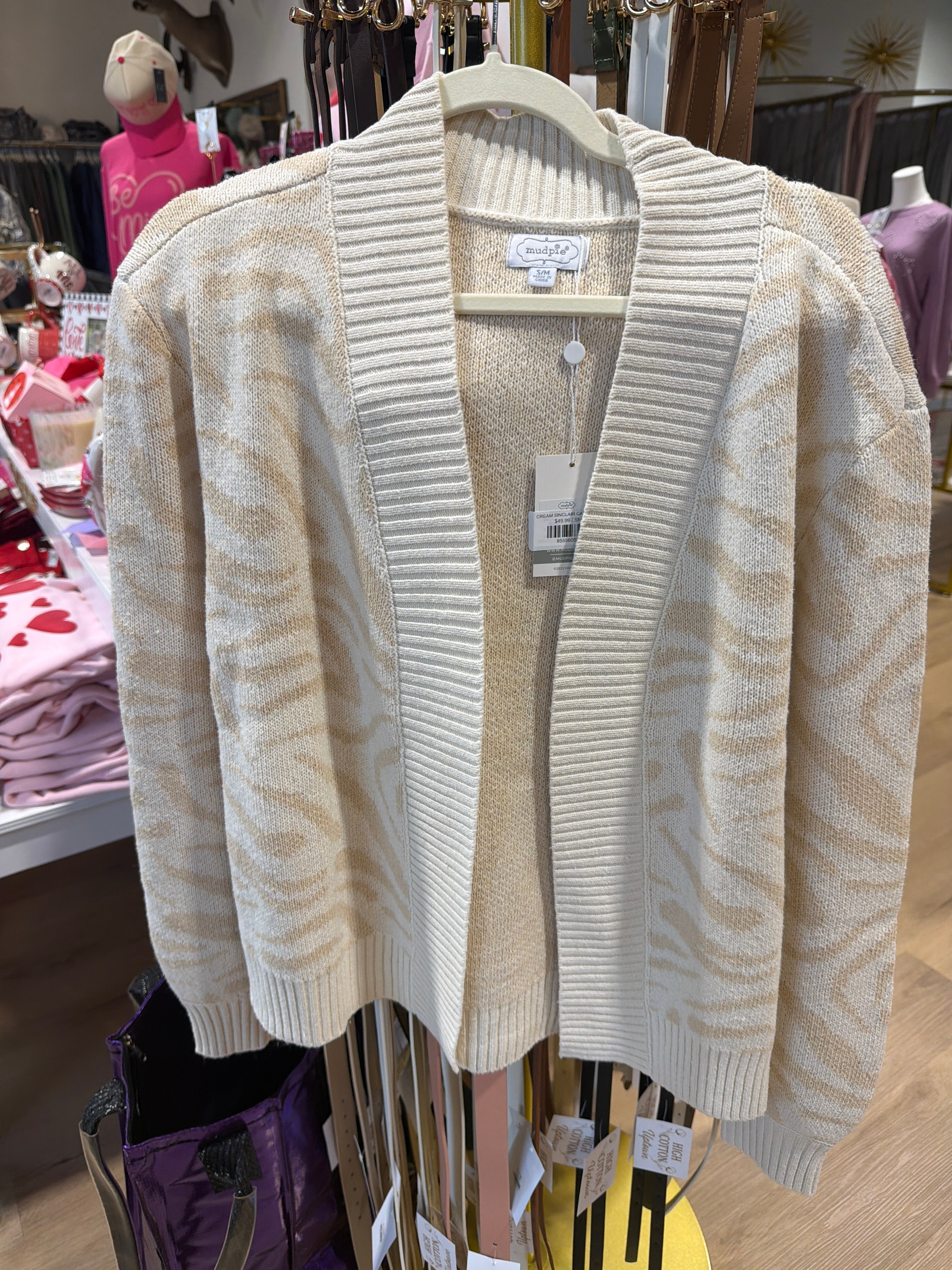 CREAM SINCLAIR CARDIGAN