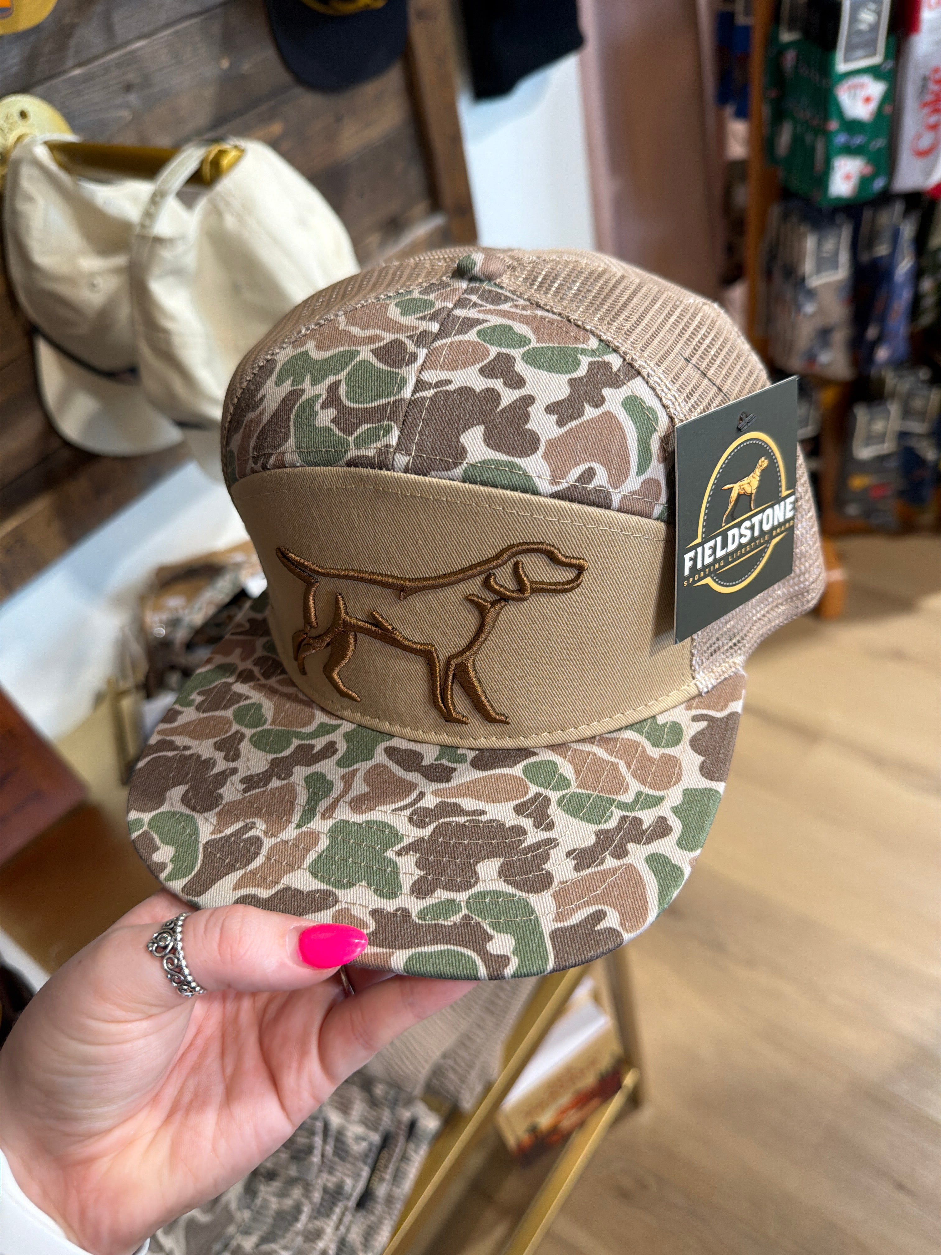 Fieldstone 7 panel 3D puff hat