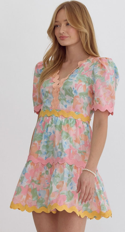 Pastel Ric Rac Dress