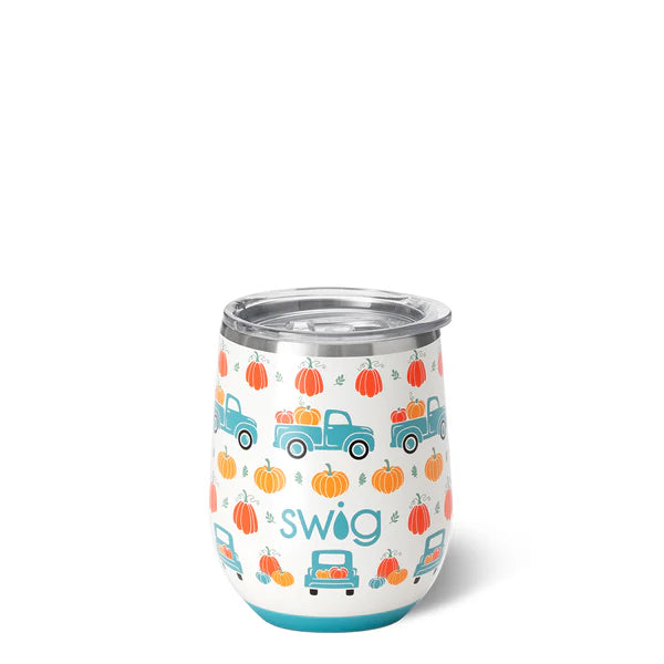 Pumpkin Patch Stemless Wine Cup - Swig
