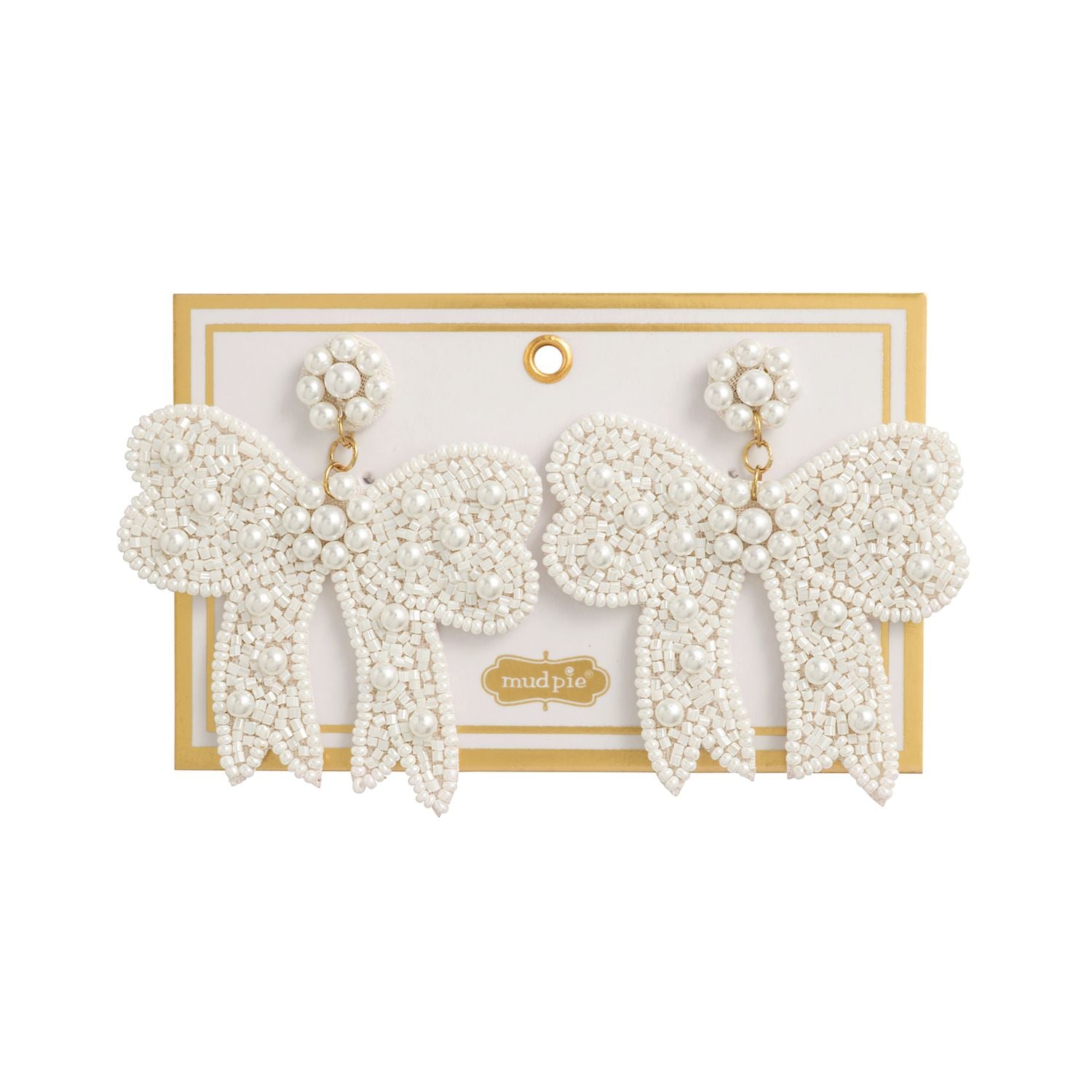Bow Beaded Earrings