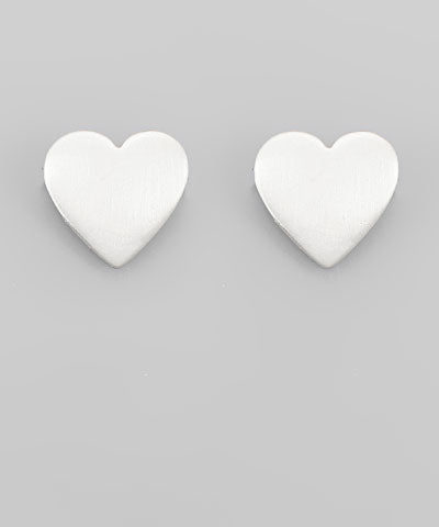 Heart Stud Earrings