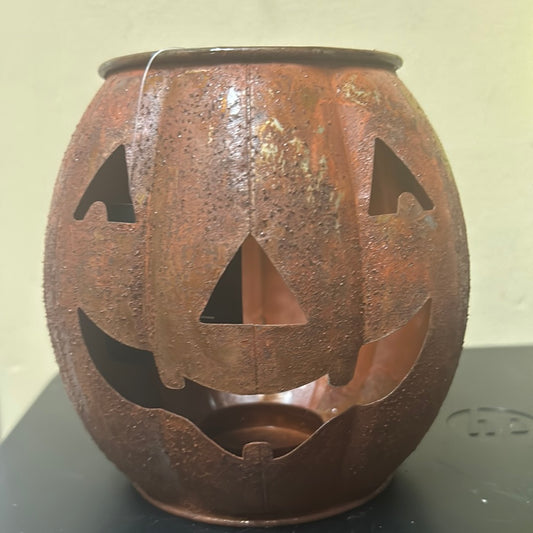 6” Rustic Jack-o’-lantern Candle