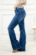 Judy Blue HW Tummy Control Back Pocket Embroidered Bootcut