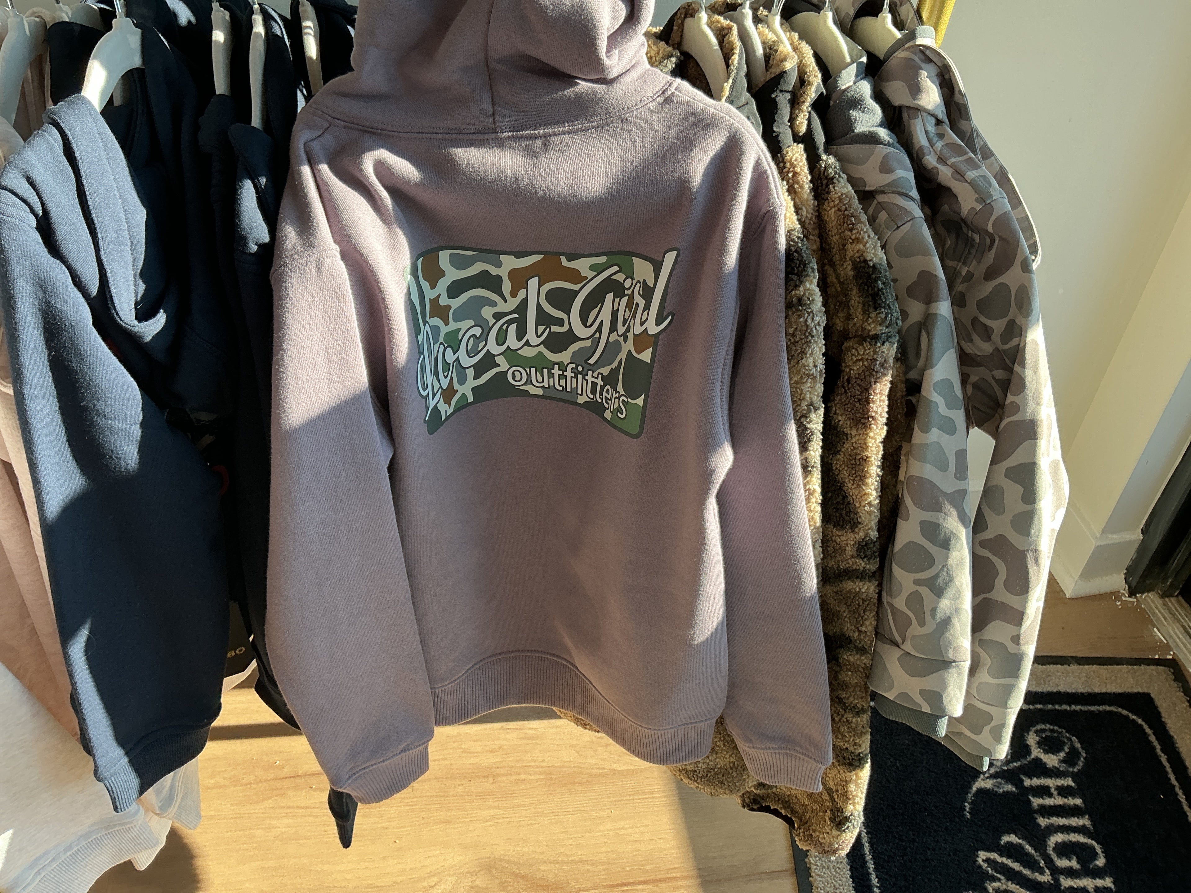 Girls youth Bluff plate hoodie - lilac