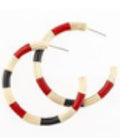 Garnet and Black GameDay Earrings