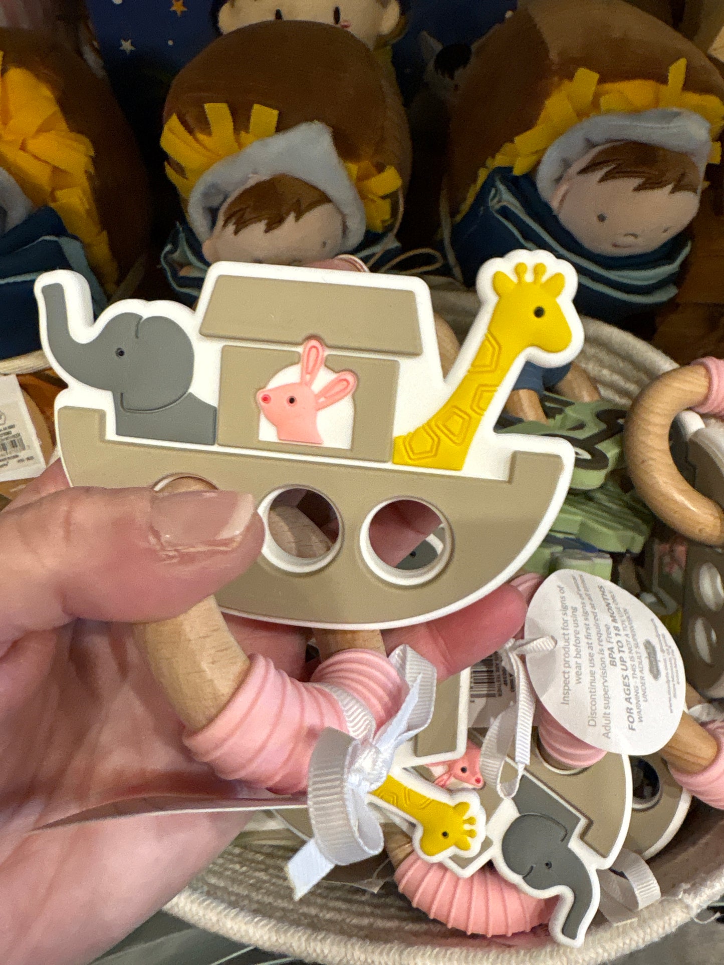 Pink Noah’s Ark Teether