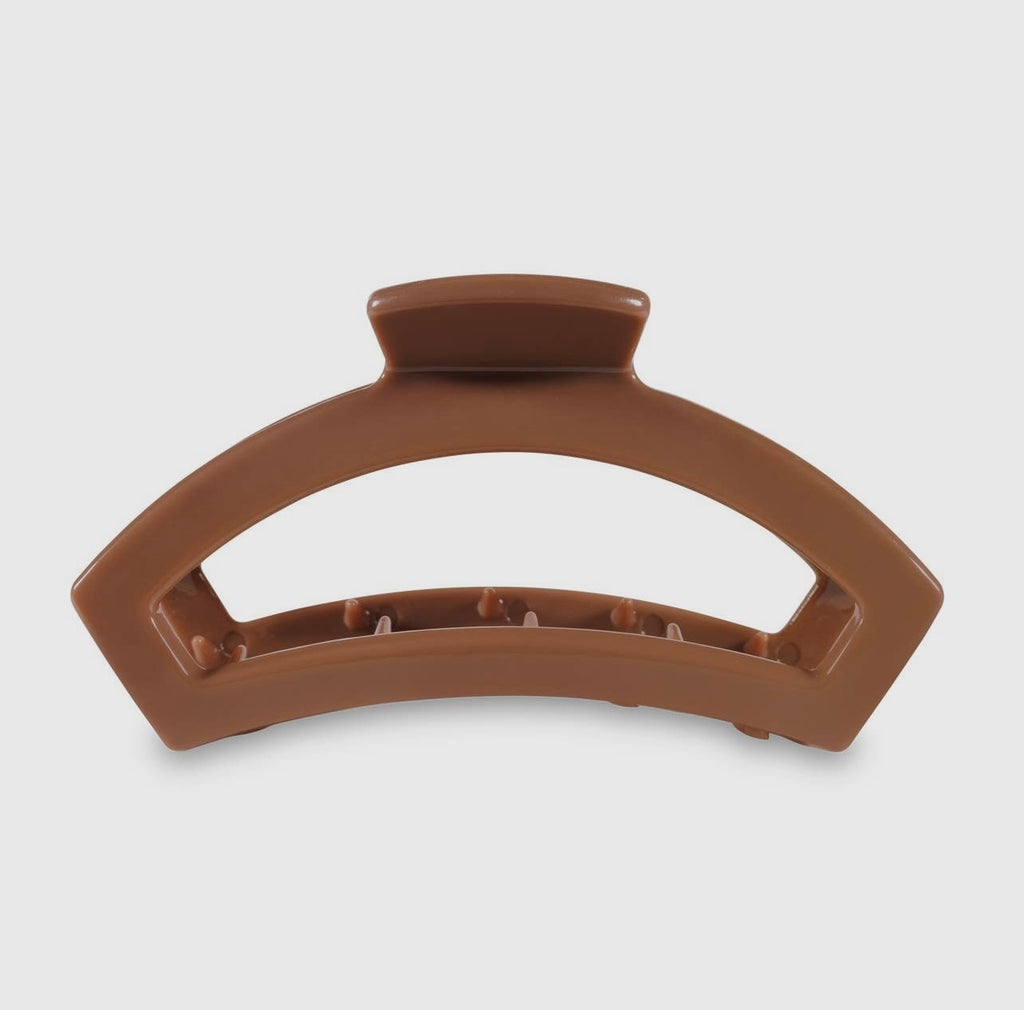 Caramel teletie open claw clip.