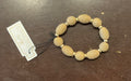 Canvas Mickey Raffia Beaded Stretch Bracelet in Natural