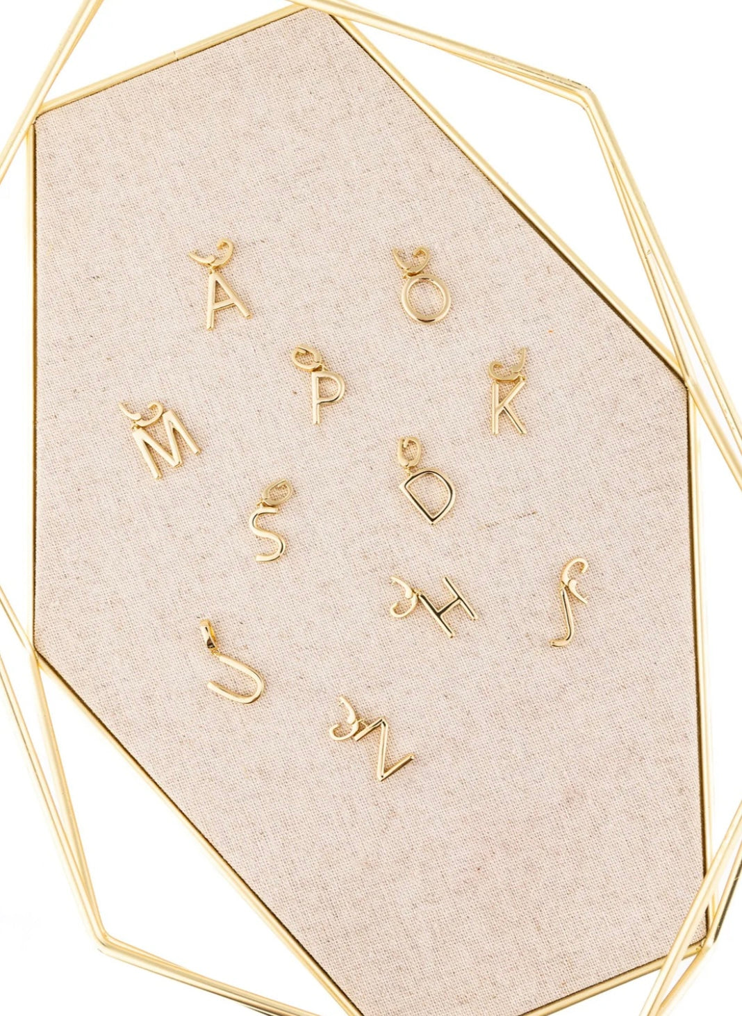 Tia Initial Charm-Solid Gold