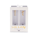 Mr and Mrs Boxed Champagne Glasses