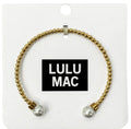 Lulu Mac Cuff Bracelet Pearl Gold