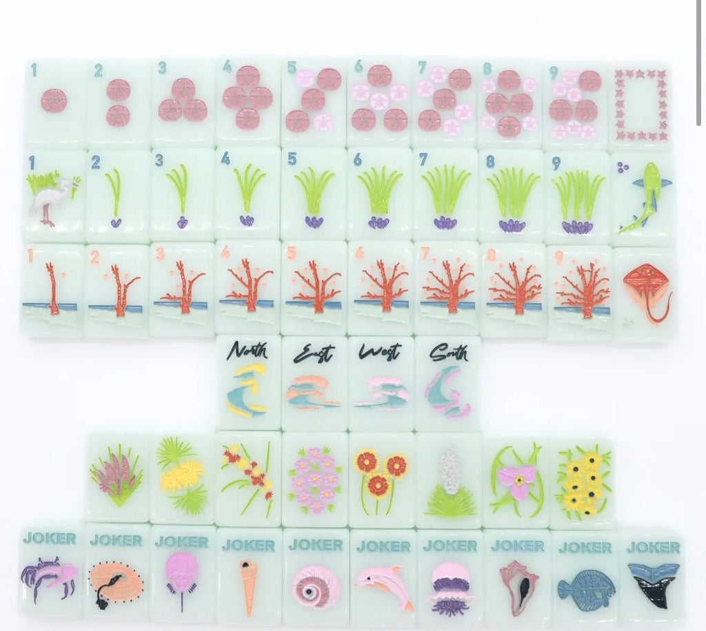 Barrier Island Tiles- A Southern Shoreline Mahjong Set
