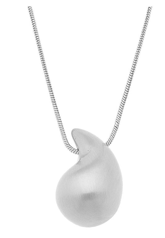 Icon Puffed Teardrop Necklace