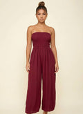 Yoru Chiffon Smocked Balloon Jumpsuit