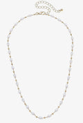 Aspen Delicate Pearl Layering Necklace in Ivory