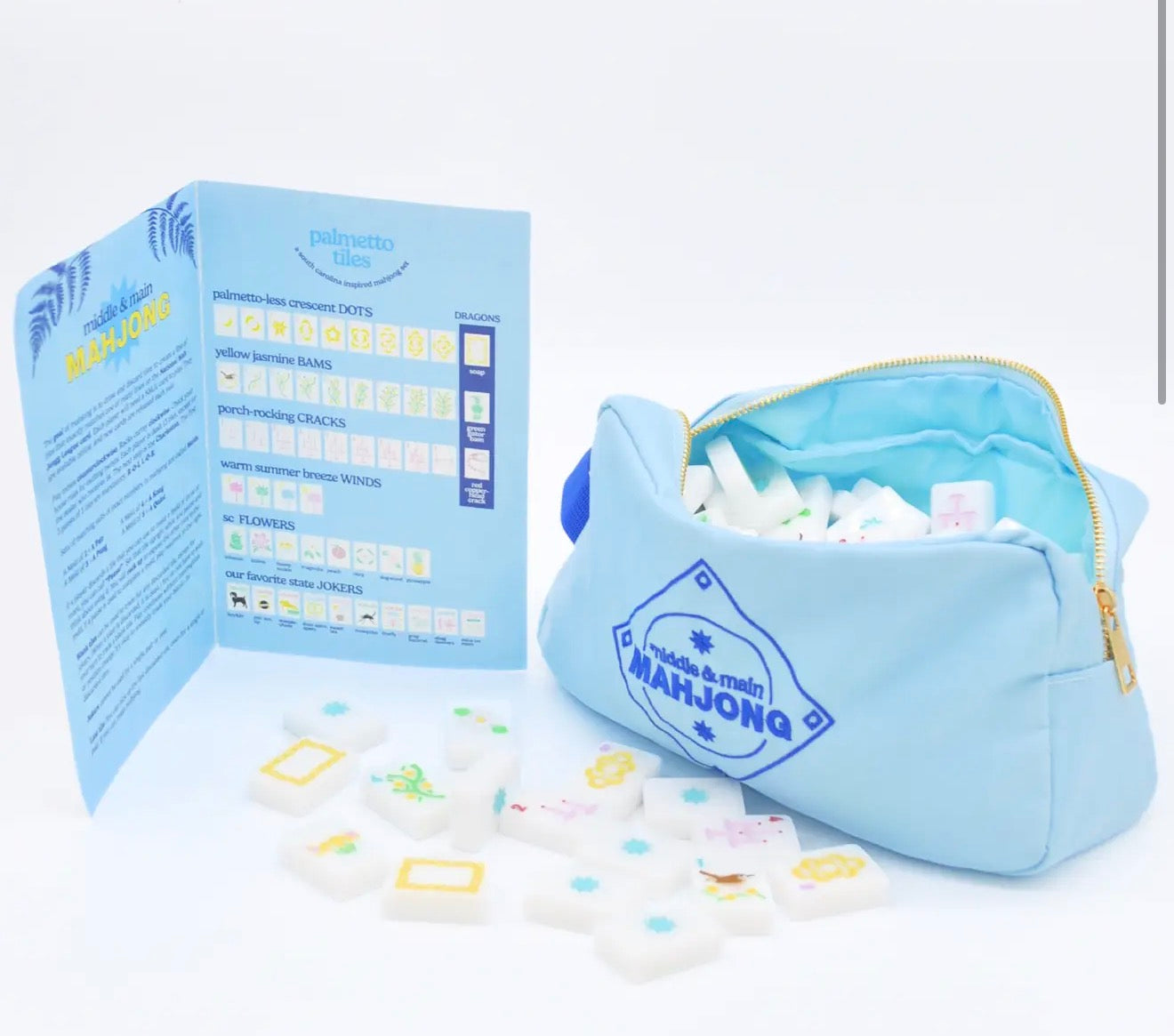 "Palmetto Tiles" SC Inspired Mahjong Set