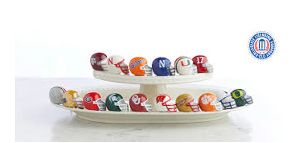 Assorted Nora Fleming collegiate minis.