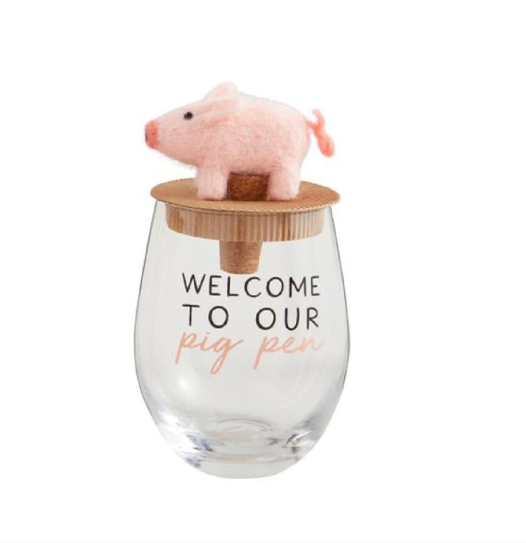 Farm Wine Glass Topper Set