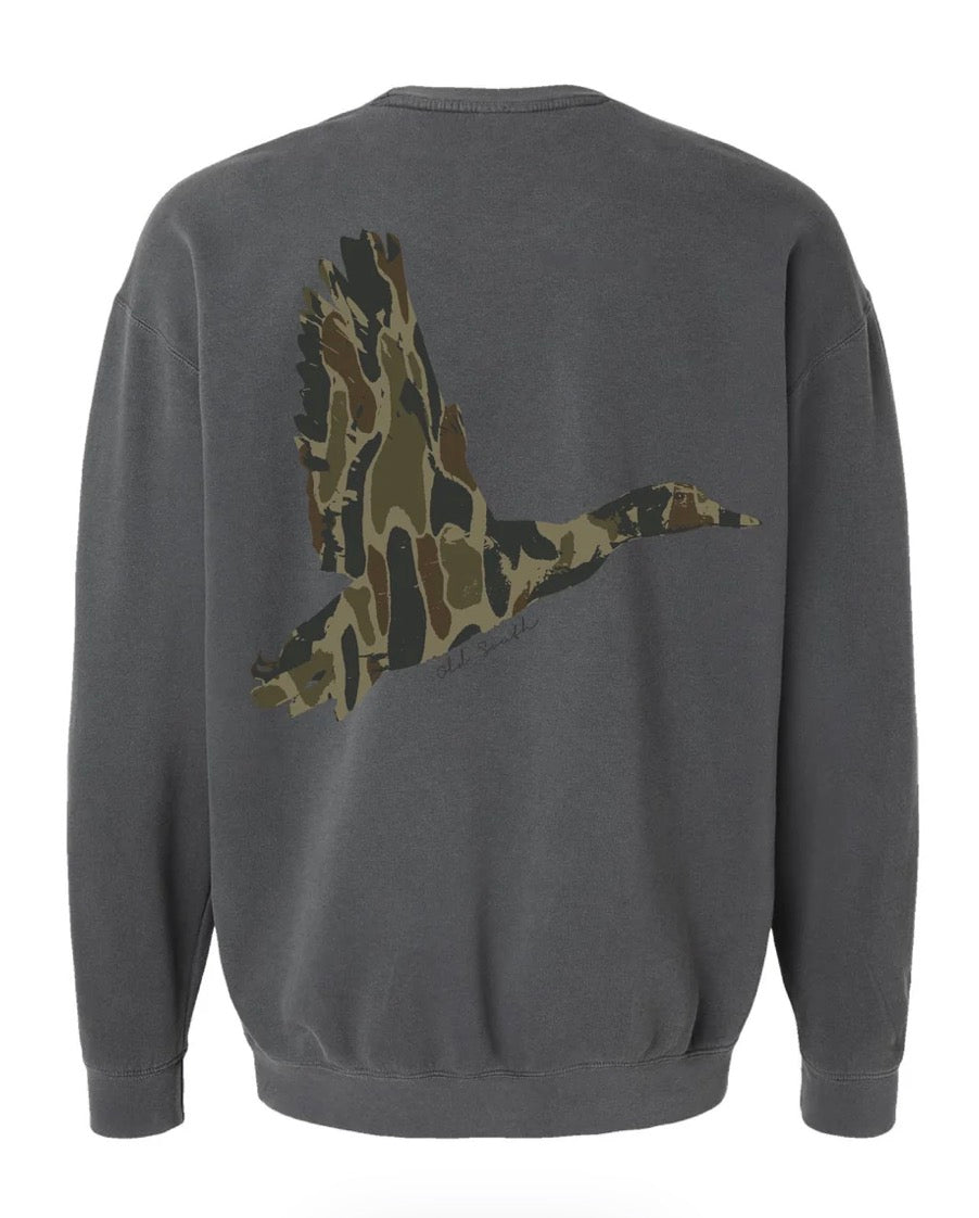 Duck Wings with Thicket Camo - Crewneck Sweatshirt