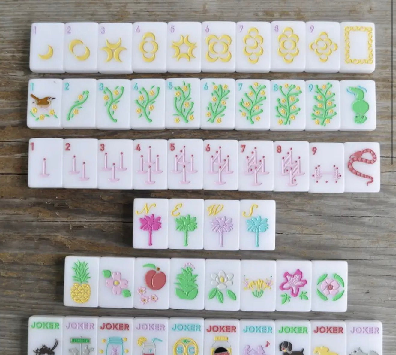 "Palmetto Tiles" SC Inspired Mahjong Set