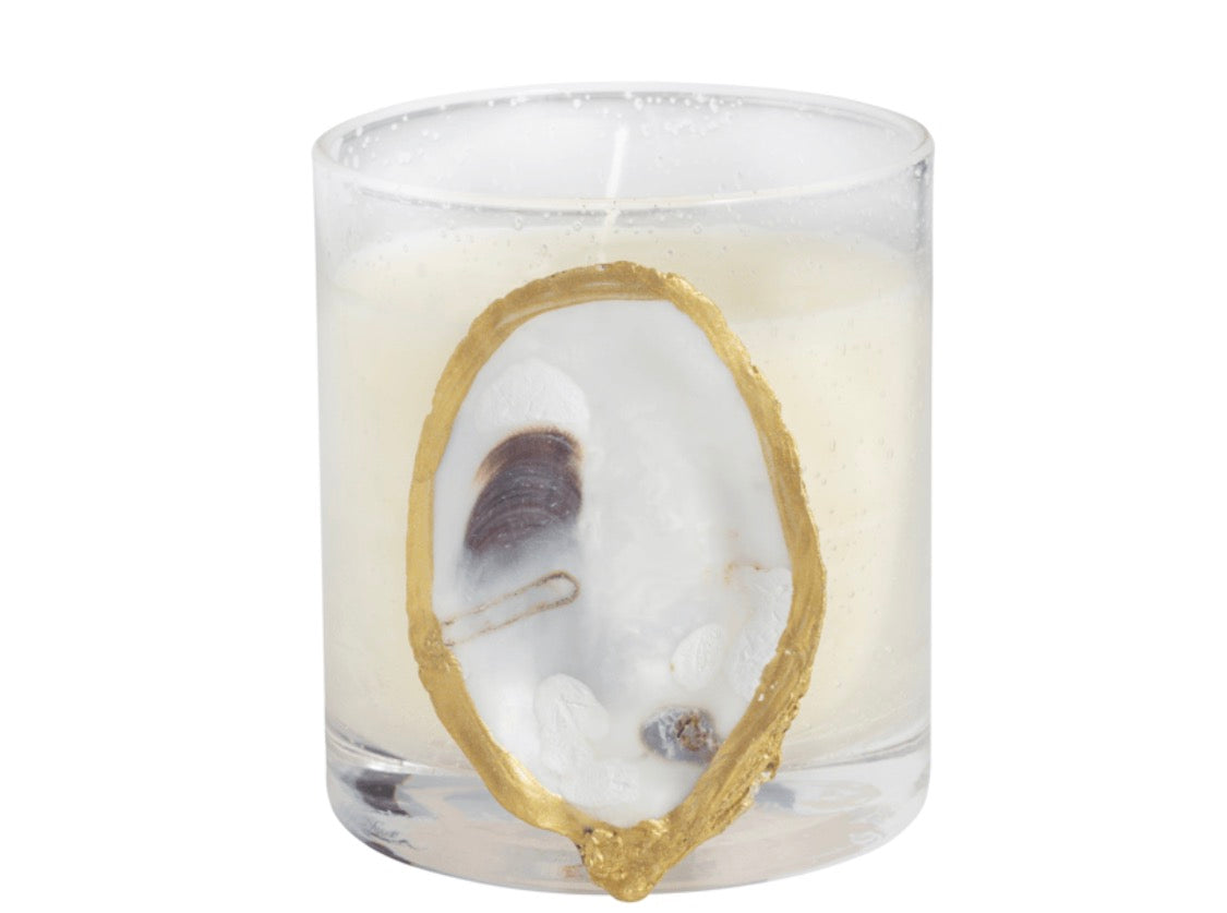 OYSTER BUBBLE GLASS SEA CANDLE