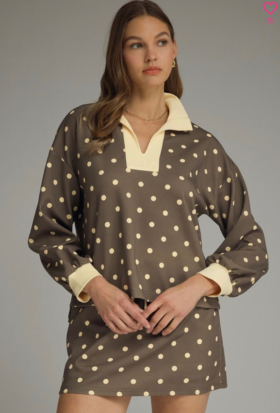 Polka Dot Skirt Set