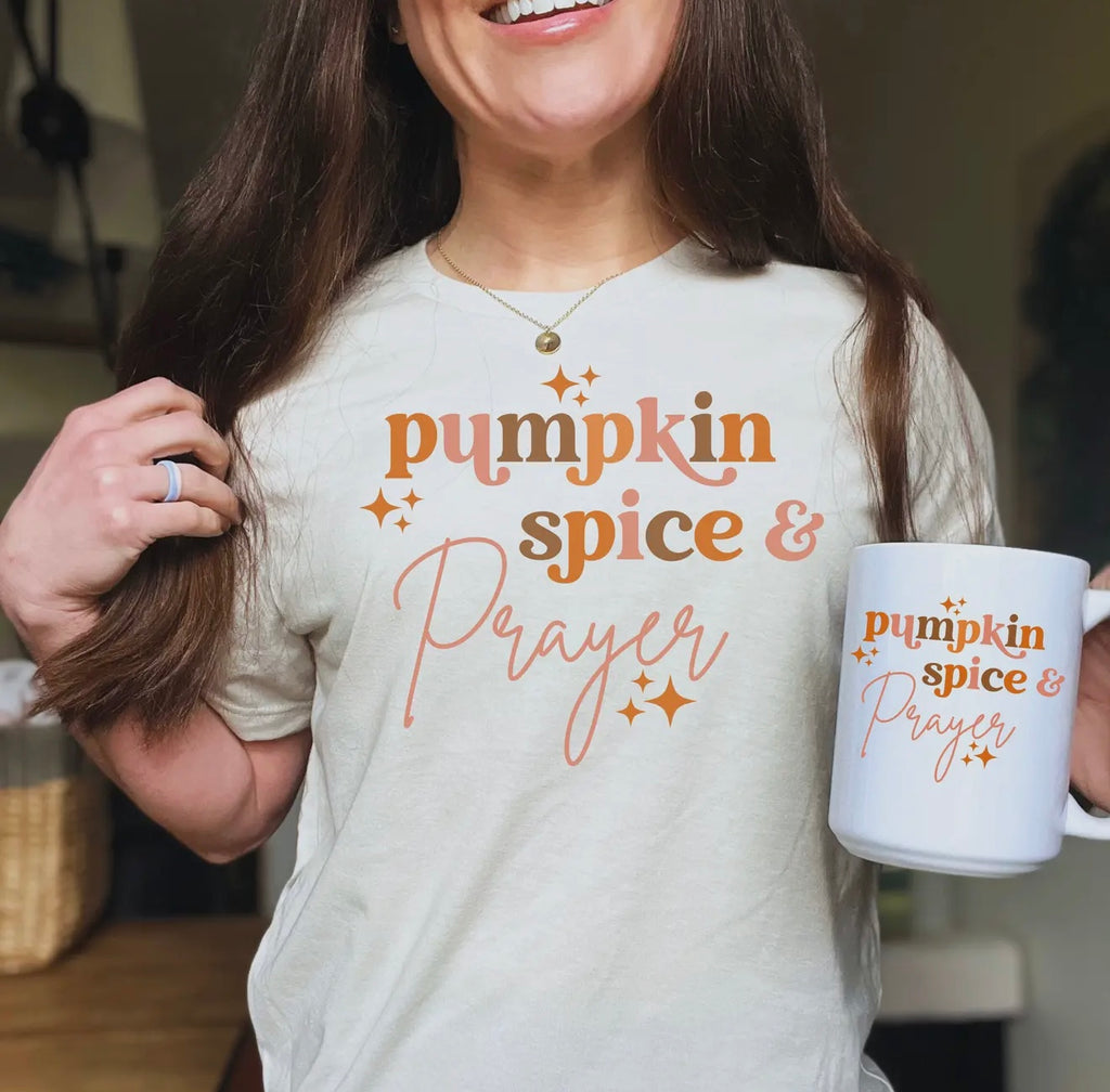 Pumpkin Spice & Prayer Coffee Mug